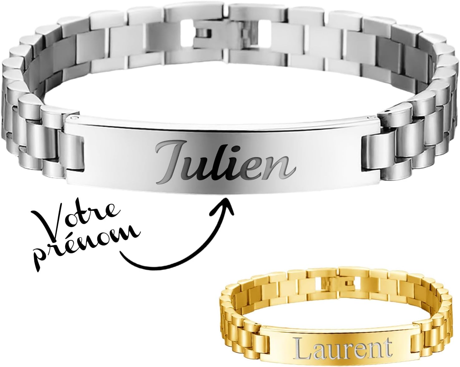 Bracelet Personnalise Acier Homme