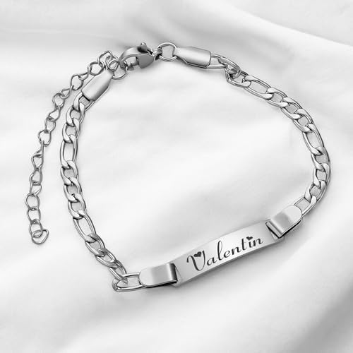 Vue 2 de Gourmette Enfant Personnalisable Bracelet
