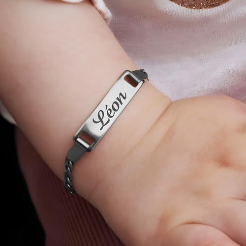 Vue 5 de Gourmette Enfant Personnalisable Bracelet