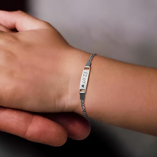 Vue 6 de Gourmette Enfant Personnalisable Bracelet