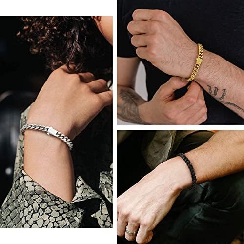 Vue 4 de Bracelet Homme Chaine