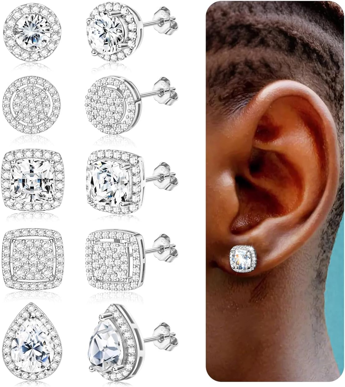 Zirconia Cubique Boucles d