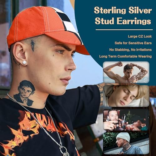 Vue 2 de Zirconia Cubique Boucles d'Oreilles