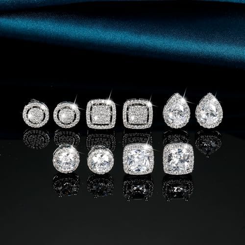 Vue 3 de Zirconia Cubique Boucles d'Oreilles