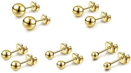 Vue 2 de Pcs Clous Boucle d'Oreilles