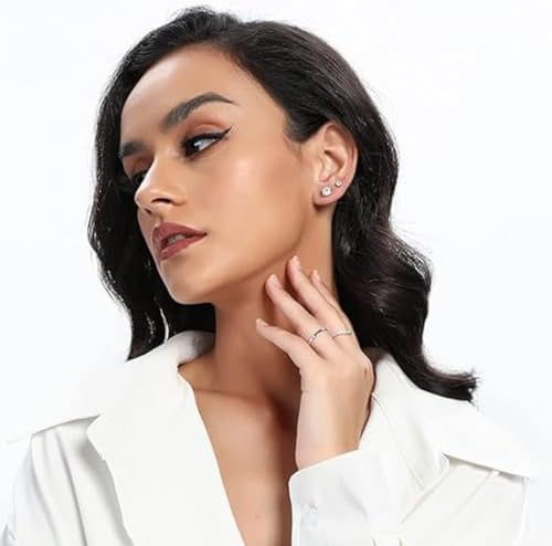 Vue 6 de Paires Clous d'Oreilles