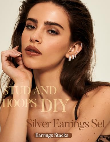 Vue 3 de Pairs Boucles d'Oreilles Femme