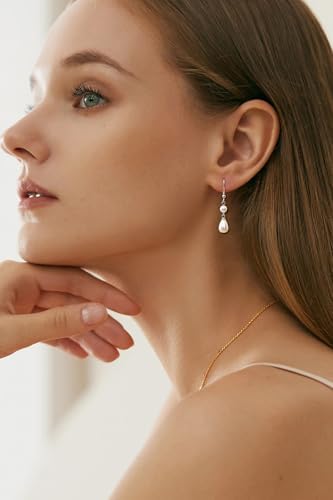 Vue 4 de Boucles d'Oreilles Perles Pendante