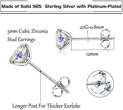 Vue 2 de Cz Boucles d'Oreilles Argent