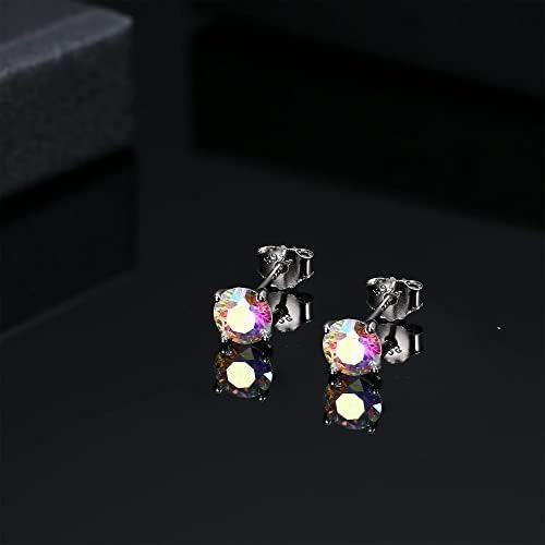 Vue 6 de Cz Boucles d'Oreilles Argent