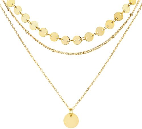 Vue 2 de Lot Colliers Or Pour