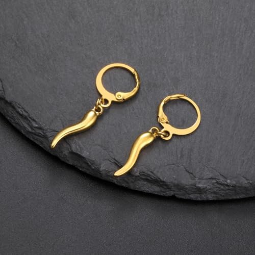 Vue 3 de Boucles d'Oreilles Pendantes En