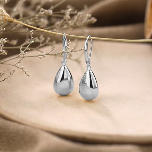 Vue 3 de Boucles d'Oreilles Goutte Deau
