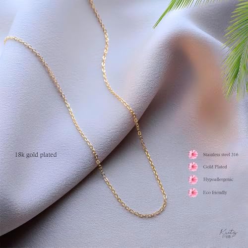 Vue 3 de Chaine Collier Femme Maille