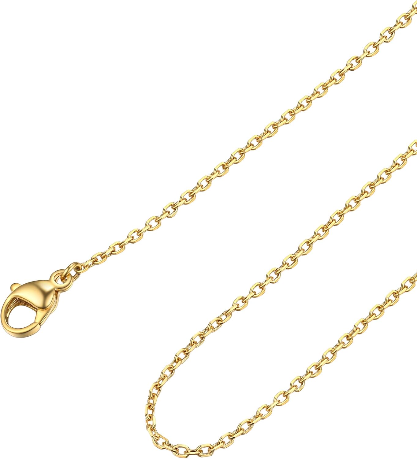 Chaine Collier Argentplaque Or