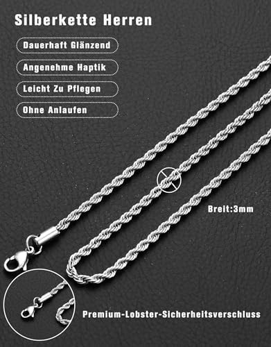 Vue 4 de Chaine Acier Inoxydable Collier