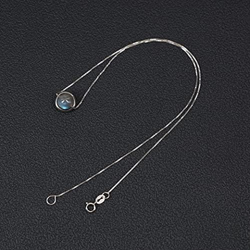 Vue 6 de Collier Argent Pendentif Pierre