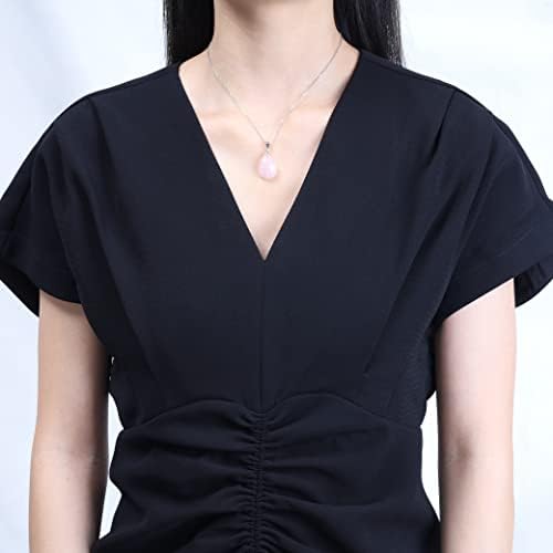 Vue 3 de Collier Femme Pendentif Goutte