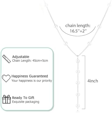 Vue 3 de Collier Femme Perles Plaque