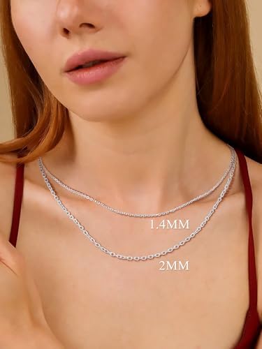 Vue 2 de Largeur Mmmm Chaine Collier