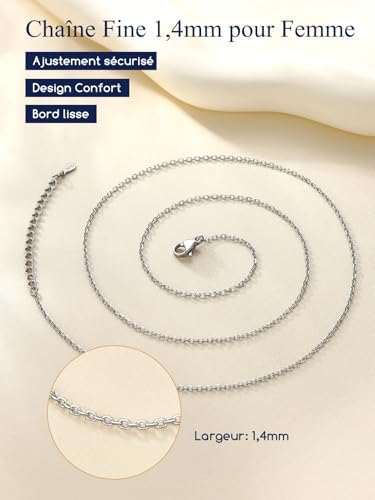 Vue 4 de Largeur Mmmm Chaine Collier