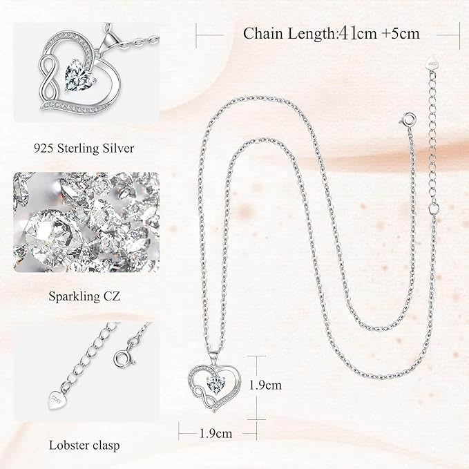 Vue 6 de Collier Femme Collier Infini