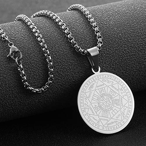 Vue 2 de Collier Talisman De Medaille