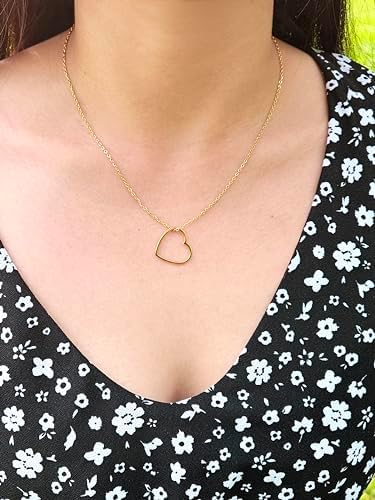 Vue 5 de Collier Femme Coeur Plaque