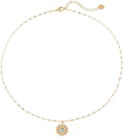 Vue 5 de Collier Tournesol Pour Femme