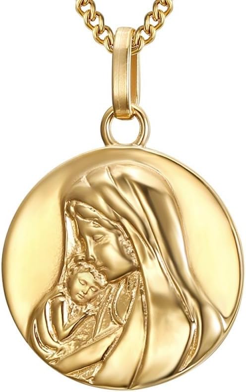 Pendentif Medaille Collier Vierge