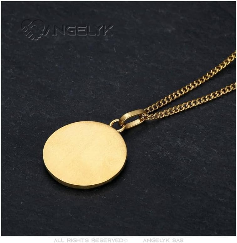 Vue 2 de Pendentif Medaille Collier Vierge