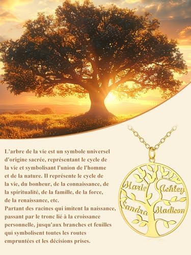 Vue 5 de Prenoms Personnalisable Collier Femme