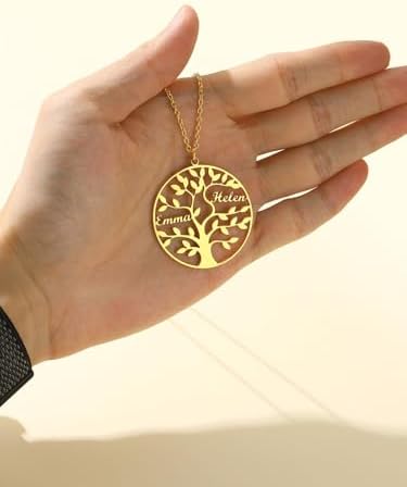 Vue 6 de Prenoms Personnalisable Collier Femme