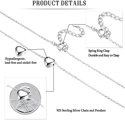Vue 2 de Collier Coeur En Argent