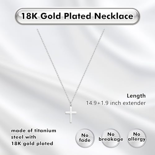 Vue 6 de Collier Croix Femme Chretienne