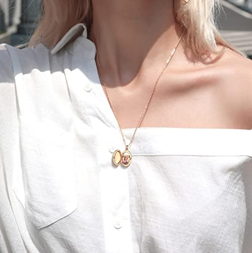 Vue 2 de Collier Medaillon Femme En