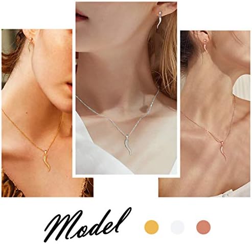 Vue 3 de Collier Corne Dabondance Femme