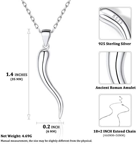 Vue 4 de Collier Corne Dabondance Femme