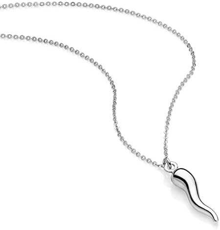 Vue 3 de Collier Corne Italienne En