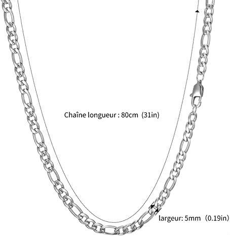 Vue 2 de Chaine Figaro Homme Collier