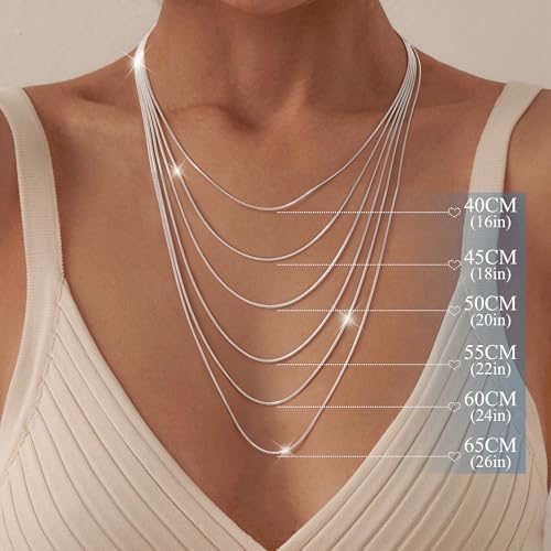 Vue 4 de Argent Sterling Collier Pour