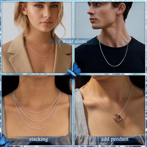 Vue 5 de Argent Sterling Collier Pour