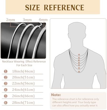 Vue 3 de Collier Chaine Serpent