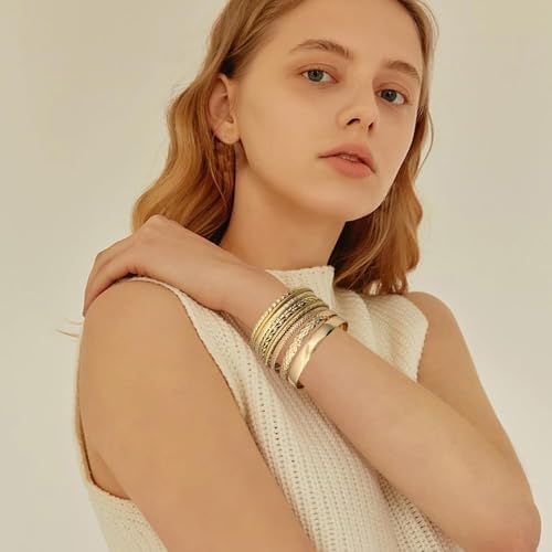 Vue 3 de Pieces Bracelet Indien Empilable