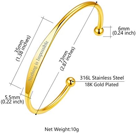 Vue 4 de Personnalise Prenom Bracelet Jonc