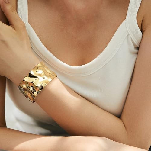 Vue 4 de Bracelet Manchette Jonc Plaque