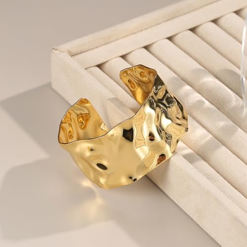 Vue 6 de Bracelet Manchette Jonc Plaque