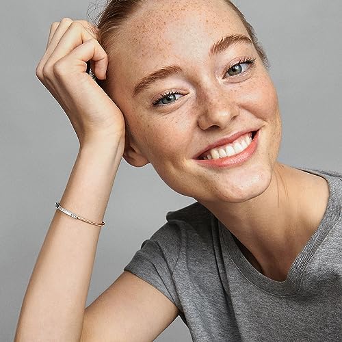 Vue 3 de Signature Bracelet Jonc Pave