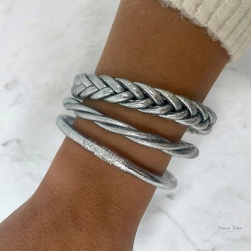 Vue 4 de Bracelet Bouddhiste Jonc Certifie