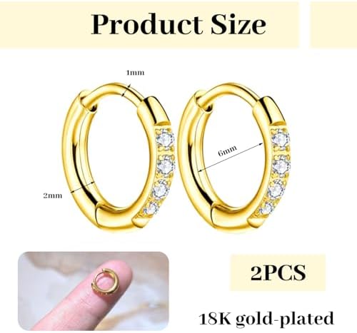 Vue 2 de Paire De Petites Creoles